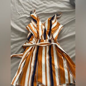 New with tags. Pin stripe romper shorts